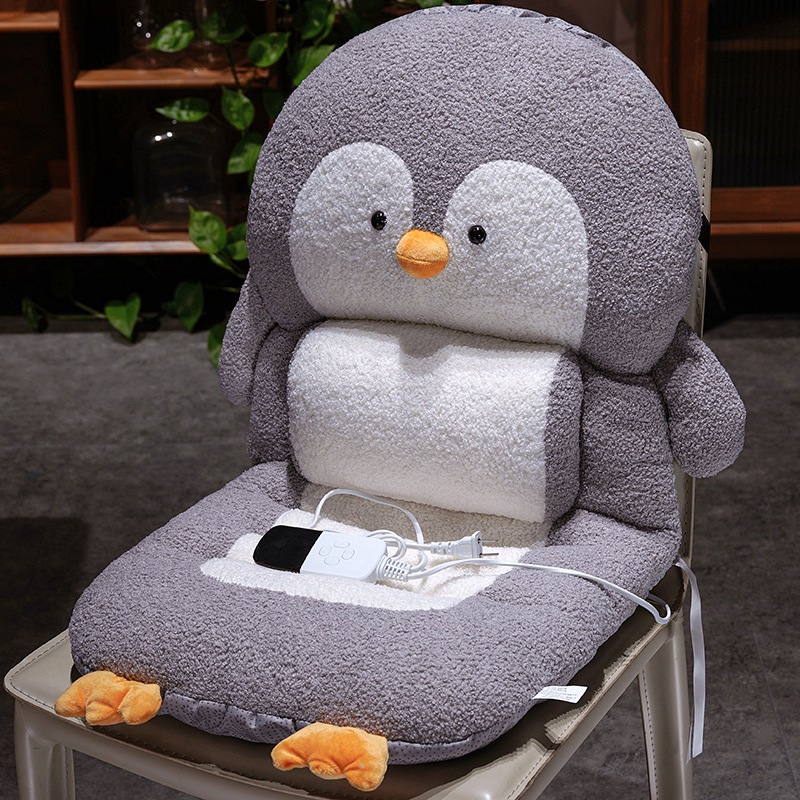 Cojín de pingüino de oficina para estar sentado cojín de cintura asiento trasero en un cojín de trasero grueso calentamiento invierno