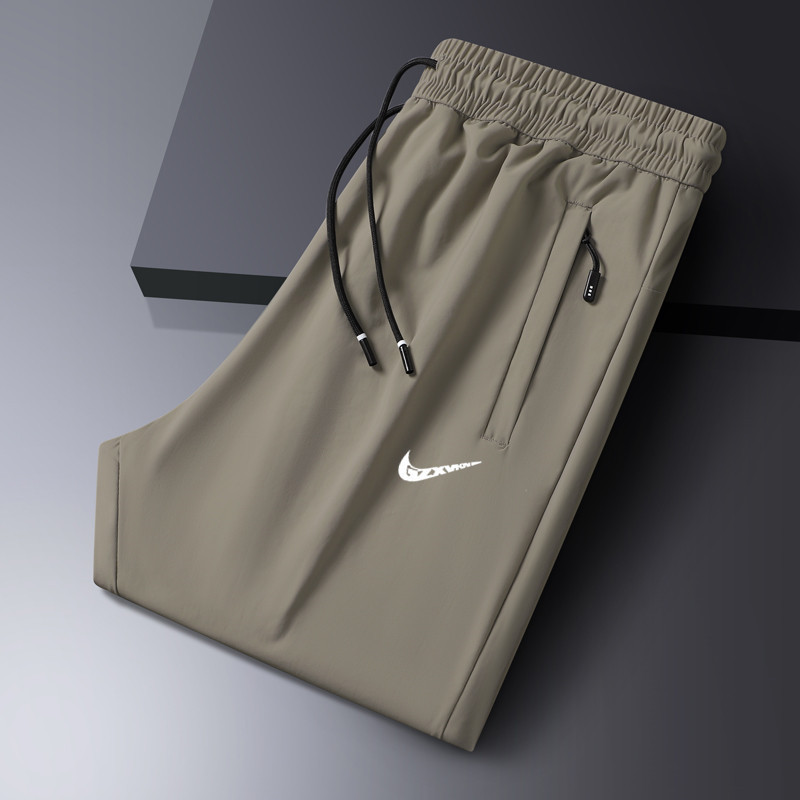 Summer Ice Silk Casual Pants for Men, Thin Drawstring Loose Elastic Quick-Dry Pants, Cool and Breathable Air Conditioning Pants for Men Summer Ice Silk Casual Pants for Men, Thin Drawstring Loose Elastic Quick-Dry Pants, Cool and Breathable Air Conditioning Pants for Men