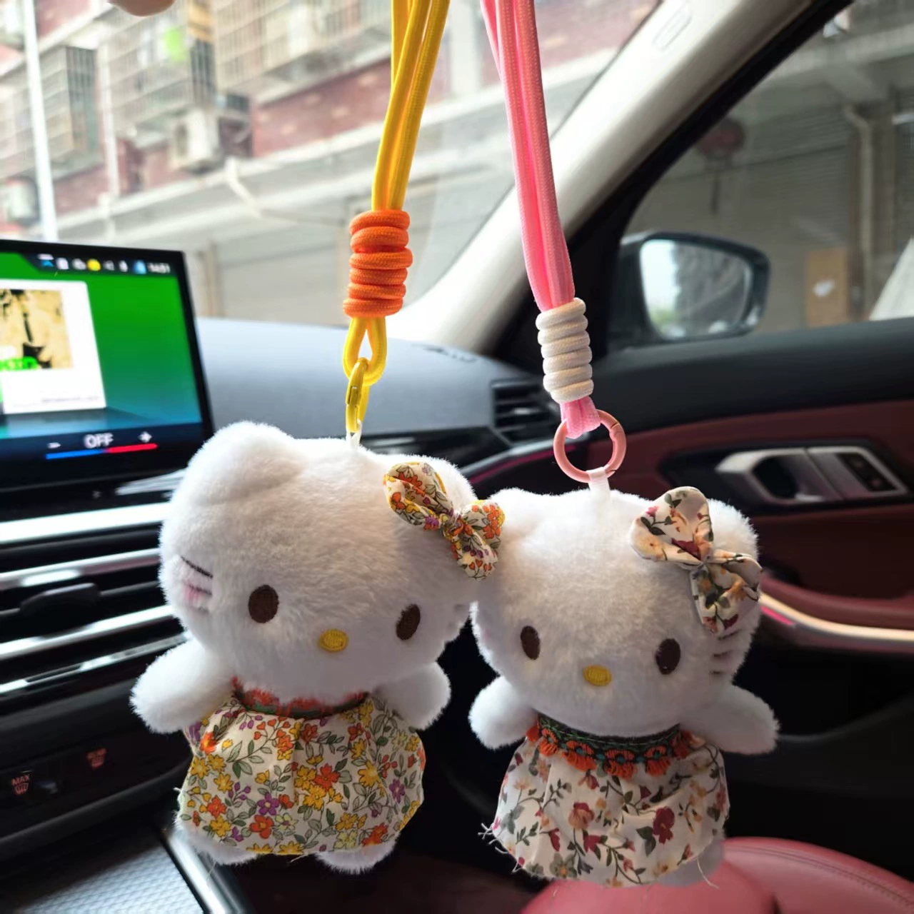 Мультфильм милая цветочная юбка KT кошка подвеска плюшевая игрушка котенок сумка подвеска кукла брелок
