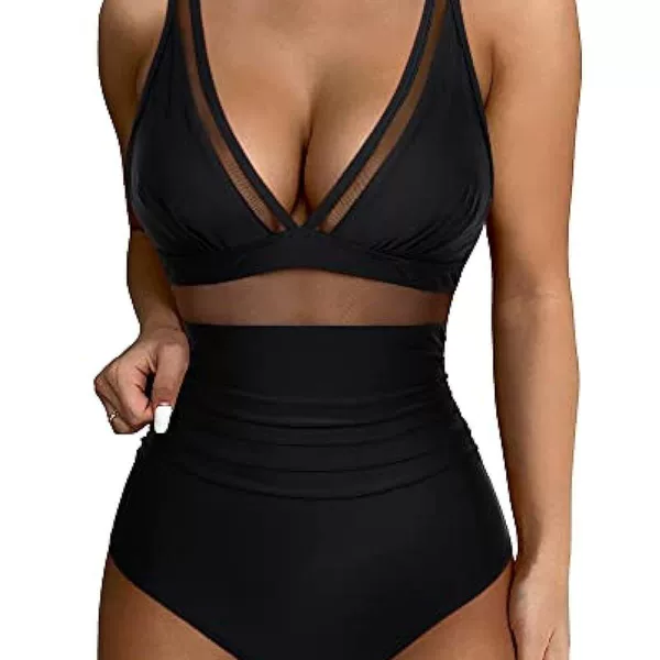 European and American One-Piece Swimsuit Sexy Tight Transparent Bikini Swimsuit 2025 Cross-Border Export Backless See-Through Amazon
