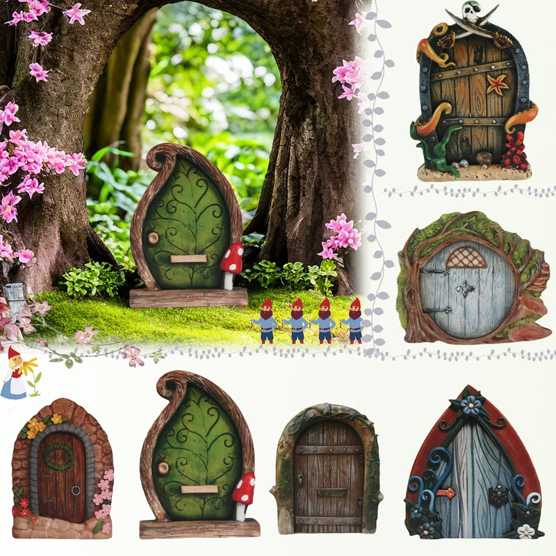 Фермерский эльф дверной сказочный дом декора ornaments для дома гостиная счётчик творческая атмосфера украшение маленькая дверь