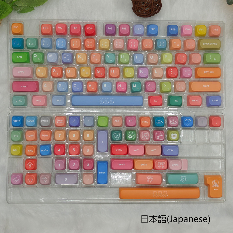 ベアーグミキーキャップMOA高さキーキャップPBT五面熱昇華不透光カスタム機械キーボードキーキャップ|undefined