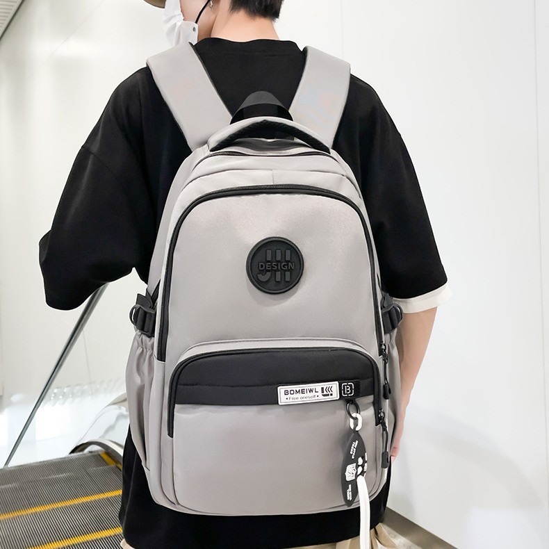 书包男初中生大容量高中生2025新款潮牌双肩包轻便背包大学生潮流