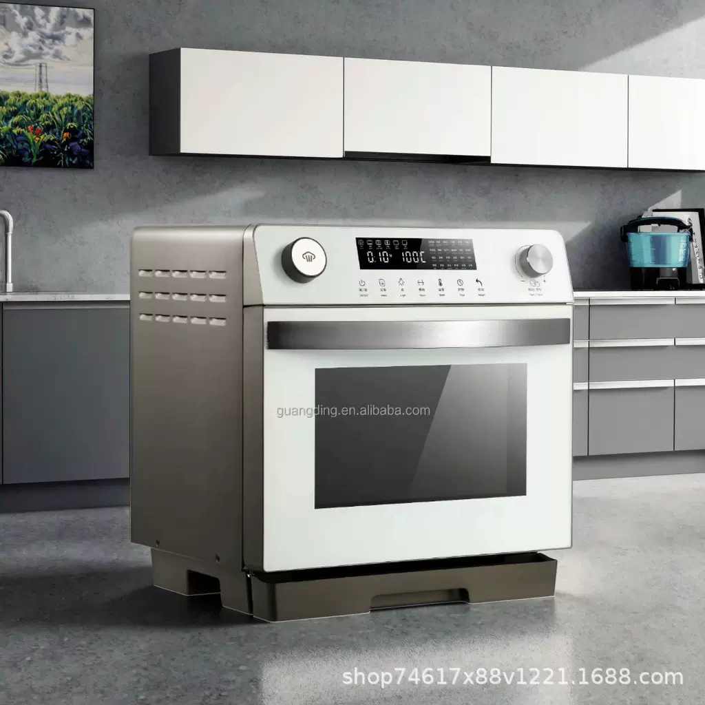 广鼎&福莱熊新款电烤箱家用蒸烤炸三合一台式全自动电蒸烤一体机