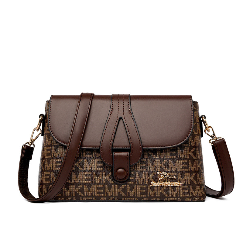 Jinlai yadai mouse crossbody commuter bag 2023 new soft leather women's middle-aged mother bag casual shoulder bag