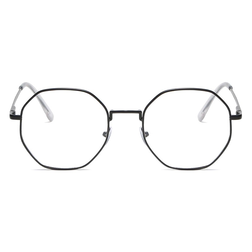 Internet celebridad gafas octogonales terminado miopía gafas marco personalidad polígono anti-Luz Azul gafas lisas fábrica al por mayor