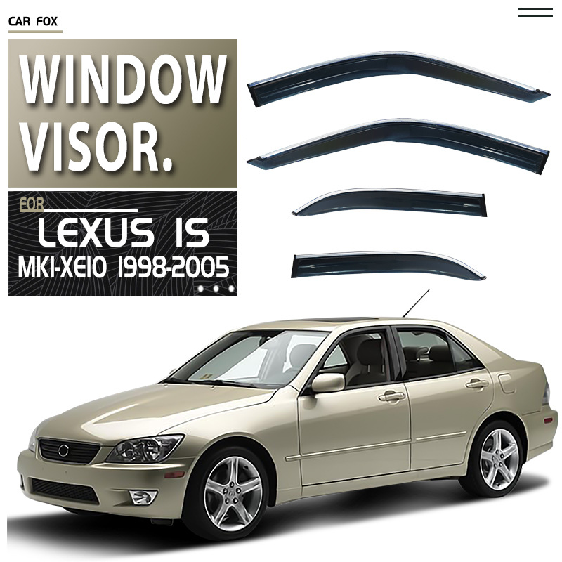 For Lexus IS rain shield rear rain eyebrow Lexus IS XE20 XE30 Window visor