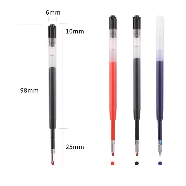 G2 Neutral Signature Refill European Standard 424 Universal Replacement 9.8cm Metal Carbon Water Refill European Gauge Rotating Refill