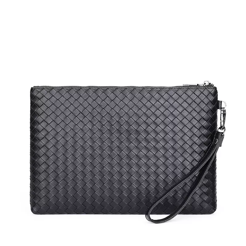 手包男软皮编织包包男士手拿包休闲简约男包手抓包韩版信封包批发