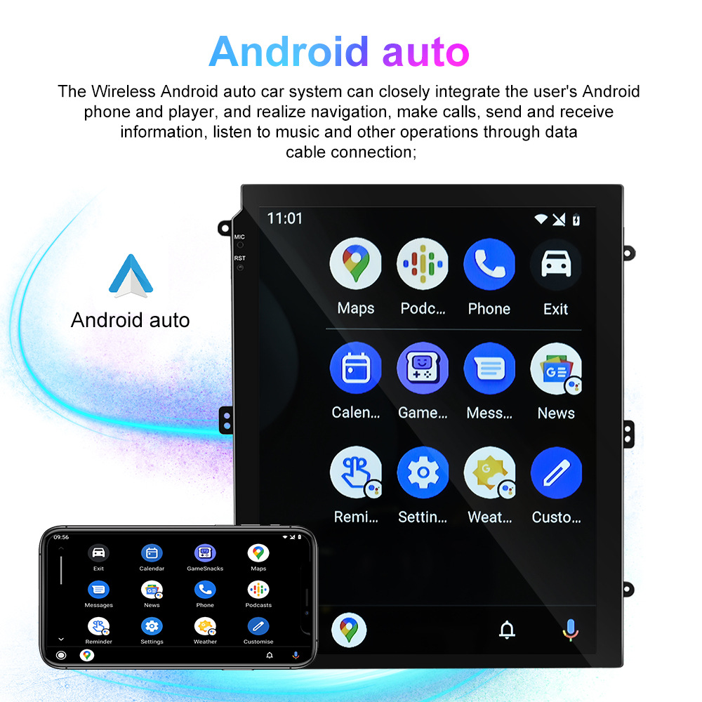 9.7inch Vertical Screen Car Android Navigator Wireless Carplay Wifi Network Gps Real-Time Navigation All-In-One Machine