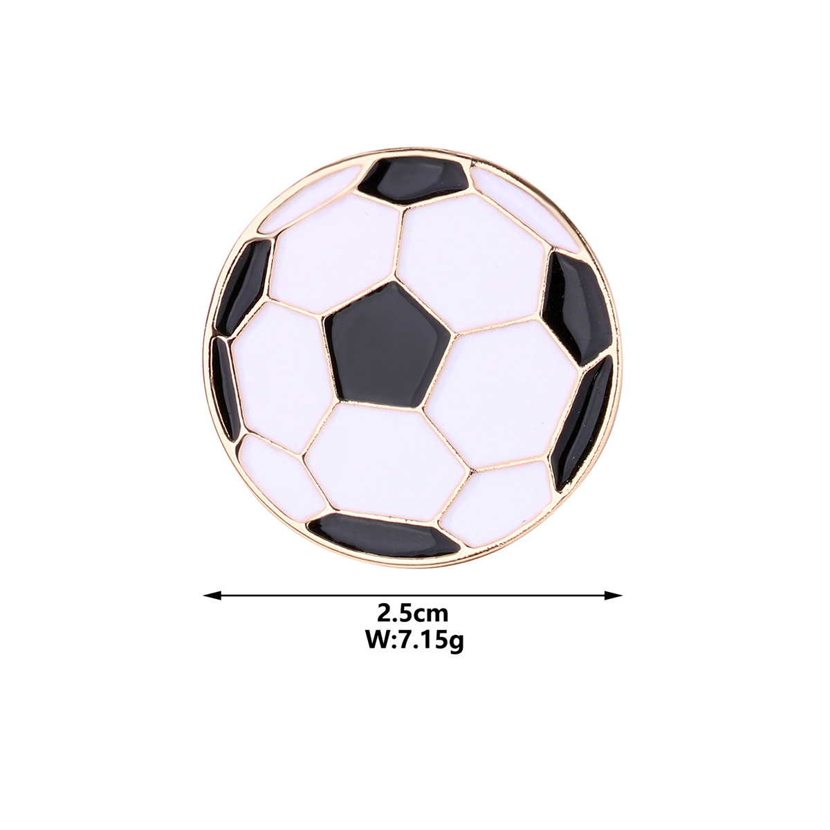 9g Weight Brooches Classification Daily Occasion Alloy Material Basketball, Football Pattern All Seasons Season Unisex Gender Plating Design Cute, Modern Style Style Cute Modern Style Pin Basketball Football Alloy Plating Unisex Brooches 2