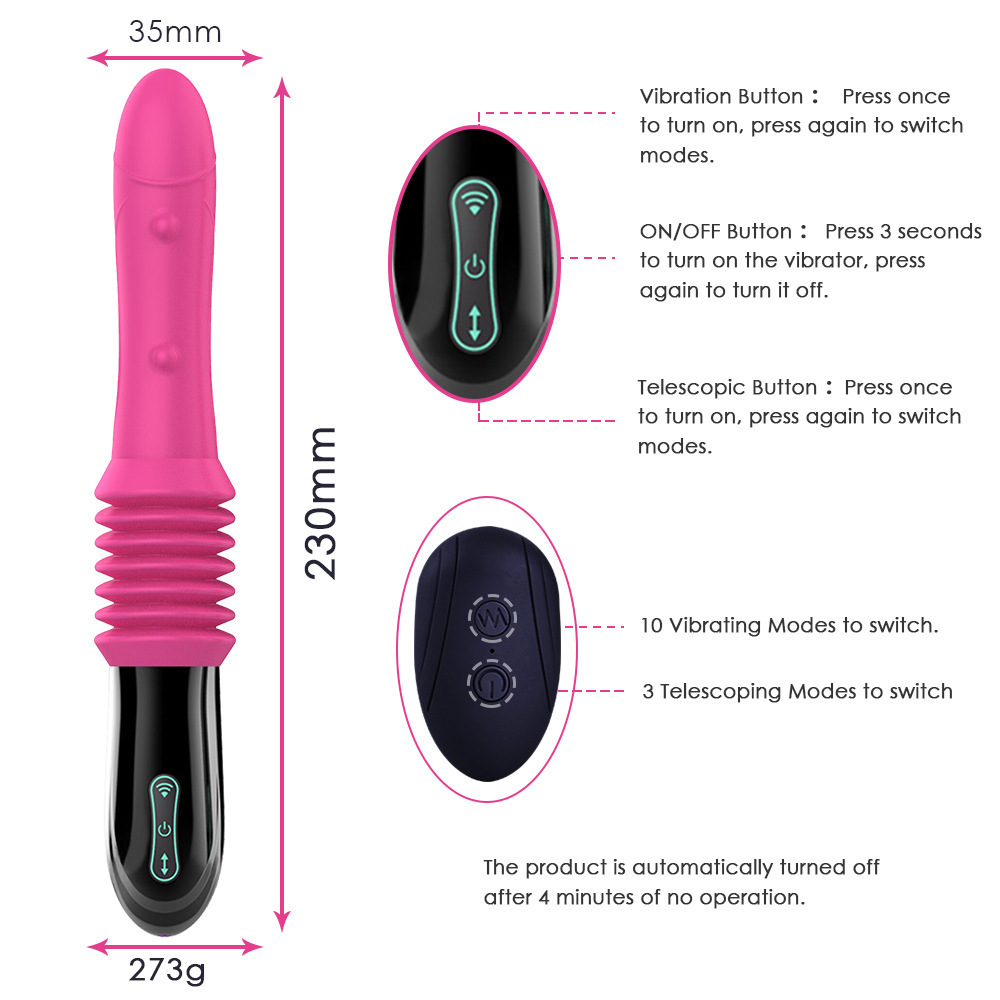 Pistolera telescópica rápida eléctrica, vibrador, clítoris femenino, dispositivo de masturbación, sexy, productos sexuales para adultos femeninos