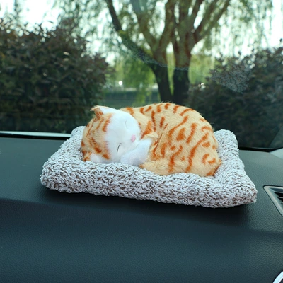 Simulation dog car ornaments odor Car ornaments - small-yellow-smokie
