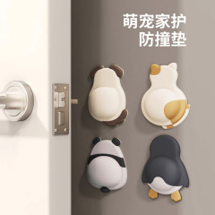 かわいいペット衝突防止パッド、ソフトプラスチックドアステッカー、衝突防止アーティファクト、冷蔵庫ドアバックウォールステッカー、ペンギンパンダ緩衝パッド卸売