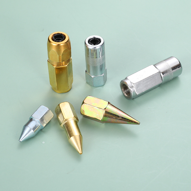 Fábrica al por mayor boquilla de grasa boca plana boca puntiaguda boquilla de grasa pesada accesorios de pistola de grasa a prueba de explosiones Linyi herramientas de hardware