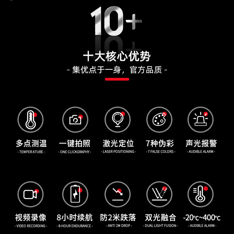 海康微影威视H10红外热成像仪地暖测漏H21PRO热像仪电力测温仪H11