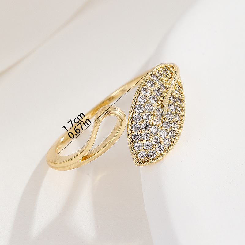20g Weight Zircon Inlay Material Open Rings Classification 1 Piece Quantity Holiday, Banquet Occasion Copper Material Heart Shape, Crown, Flower Pattern Unisex Gender Inlay Design Lady Style Wholesale Jewelry Lady Heart Shape Crown Flower Copper Zircon Inlay Open Rings 15