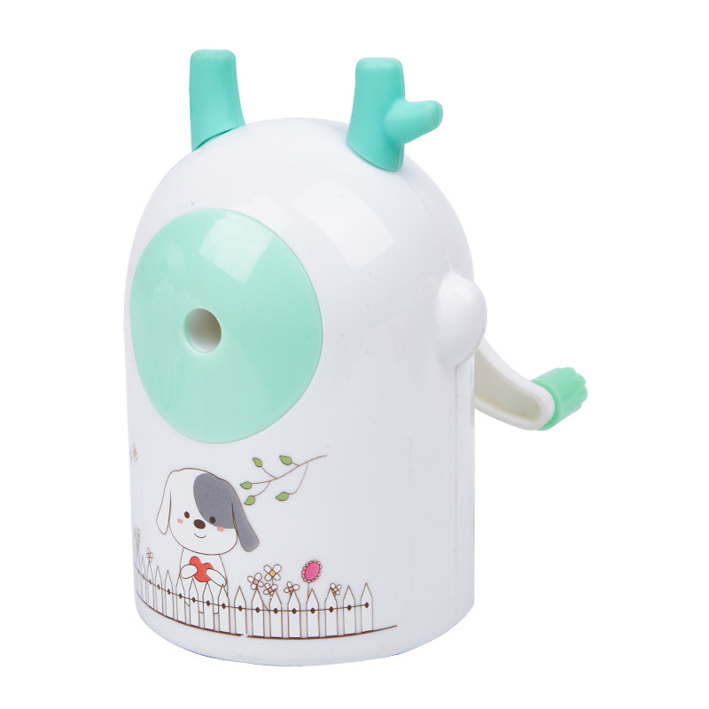 7807 pequeños renos automática pluma sacapuntas simple dibujos animados mano sacapuntas moda papelería creativa