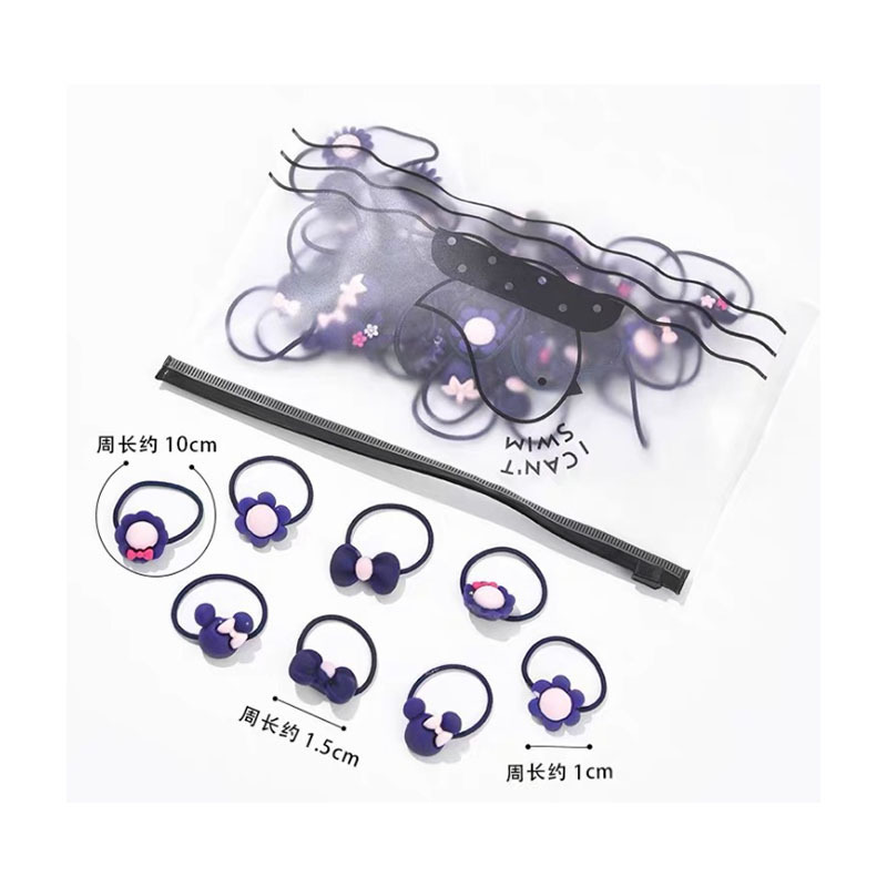 Cuerda de pelo para niños corbata de pelo para niñas goma pequeña banda de goma lindo bebé no duele tocado de pelo flor femenina cuerda de pelo Shixi