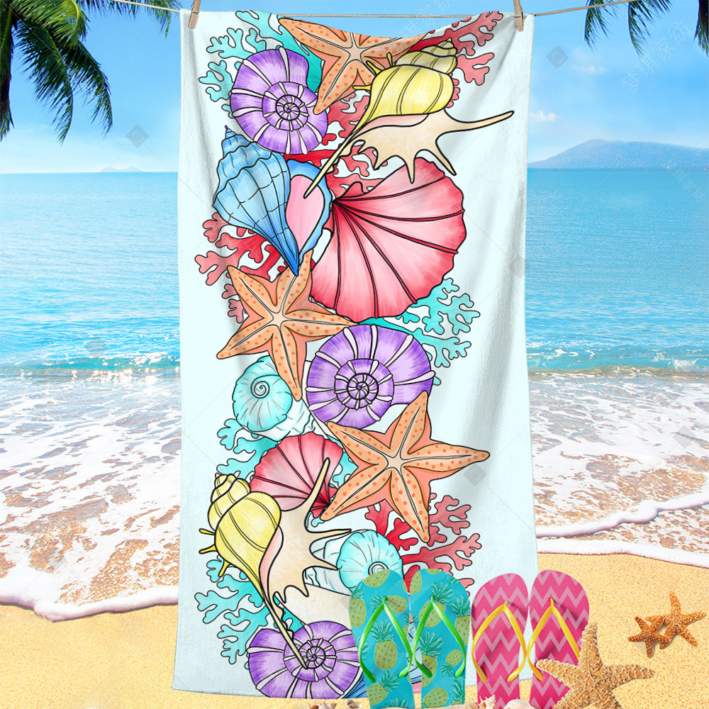 Toalla de playa de microfibra caliente de Amazon Toalla de baño absorbente de mariposa súper grande transfronteriza Towel engrosado