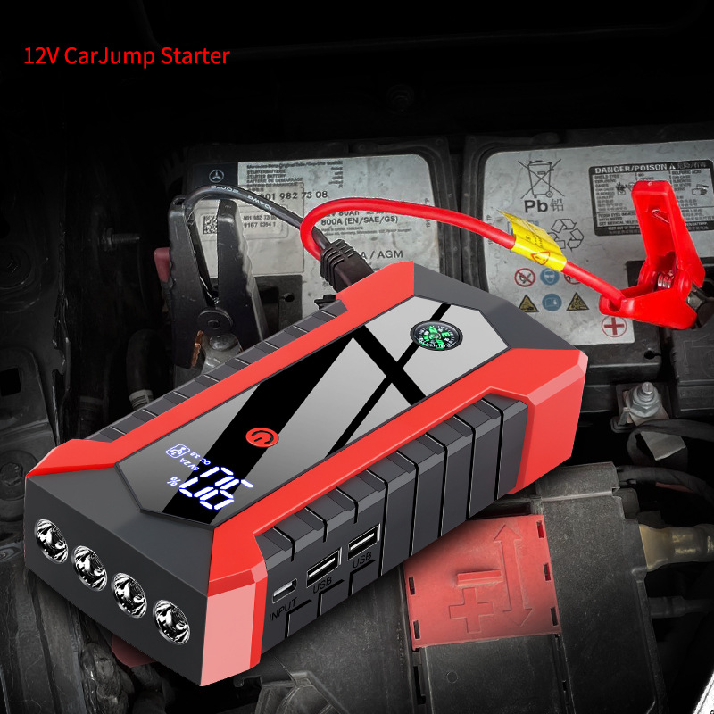 Emergencia del coche arranque de emergencia del coche 12V fuente de alimentación fuerte elevación tesoro eléctrico batería encendido artefacto de carga eléctrica