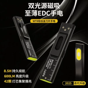 Long-Lasting, High-Intensity, Rechargeable, Ultra-Bright Outdoor Flashlight, Emergency Rescue, Small Portable Light, Mini Maintenance Work Light