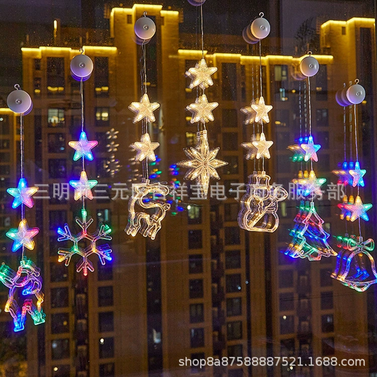 Трансграничные горячие продажи 2023 новые пасхальные присоски для освещения волос украшения партии световые светильники милые висячие украшения