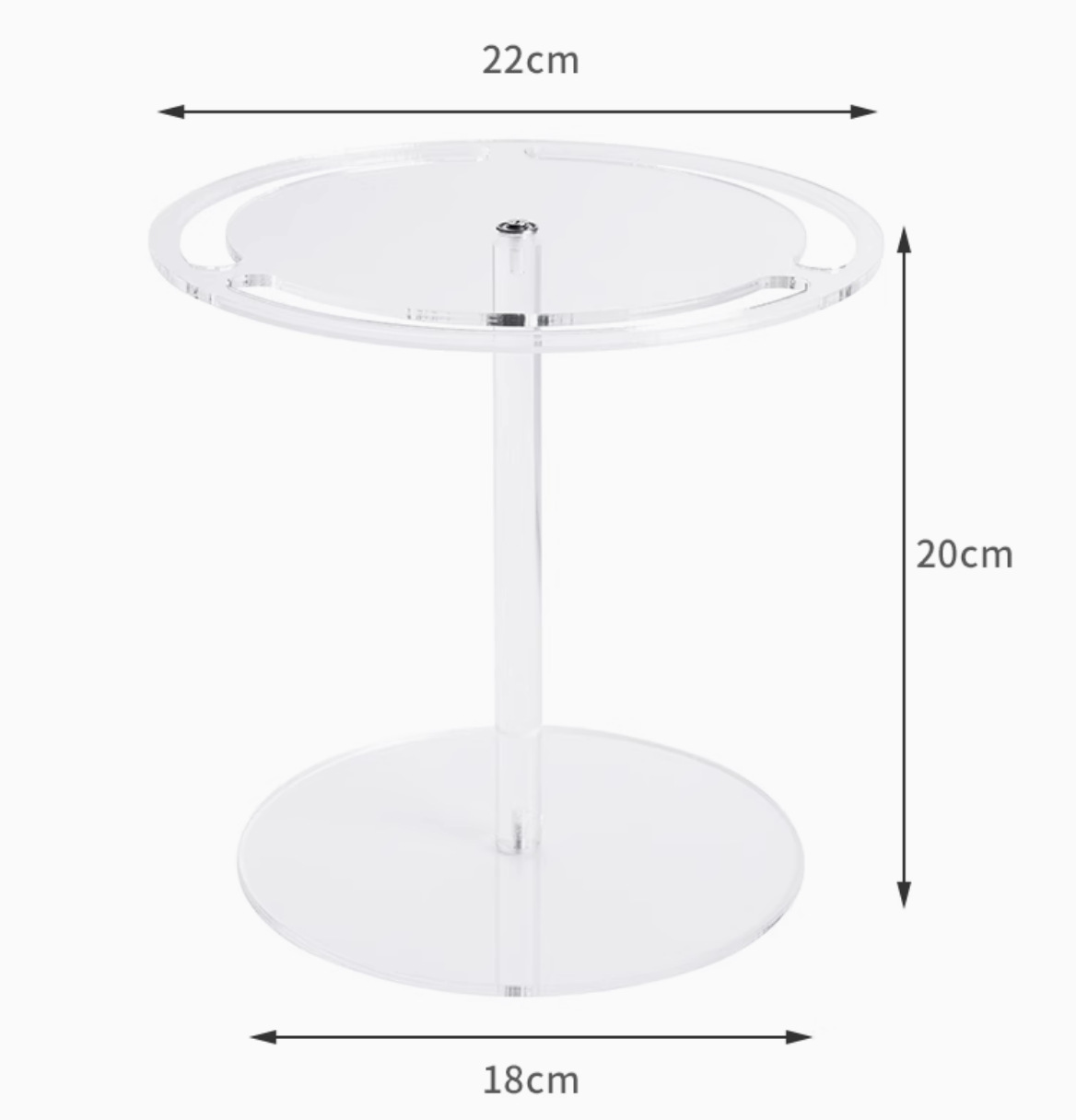 투명한 단층 회전 안경테
