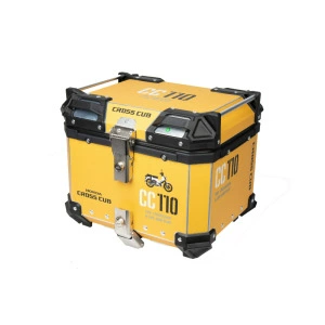 Motorcycle trunk three boxes aluminum alloy motorcycle - 36l-tail-box-yellow