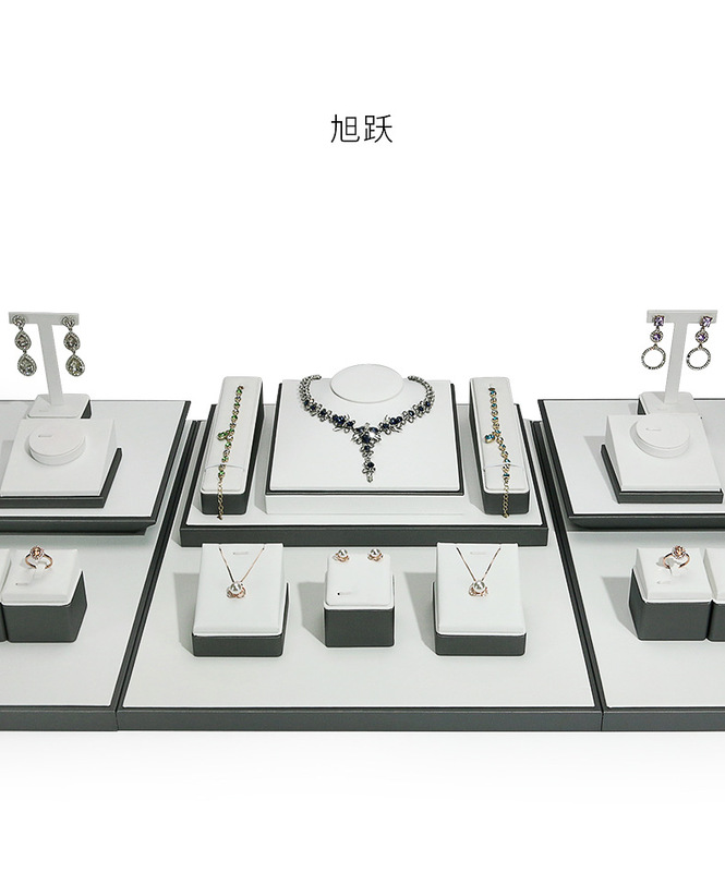 A020-(22-14)灰配白色拉絲平櫃展示陳列(旭躍)詳情