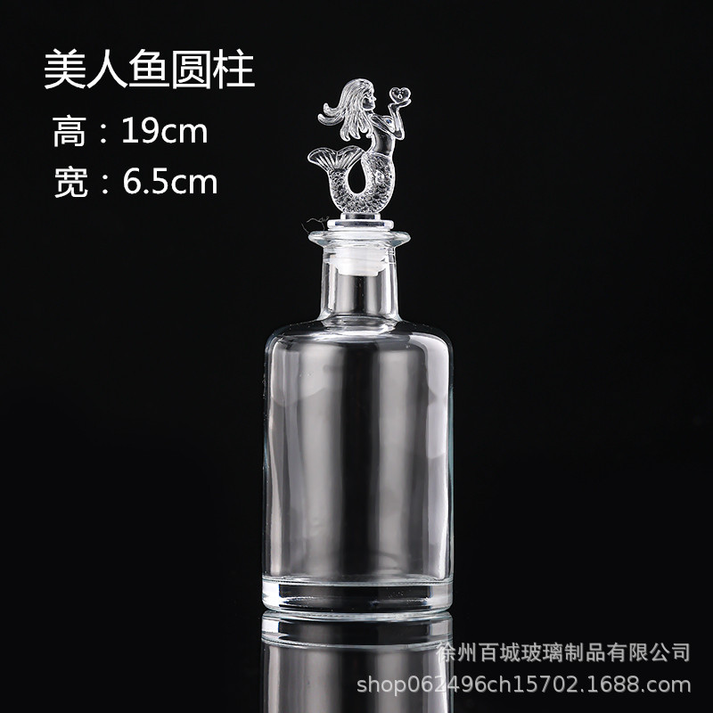 Envío gratuito creativo DIY botella de océano transparente botella de vidrio de corcho botella de deriva botella de arco iris deseando botella estrella material