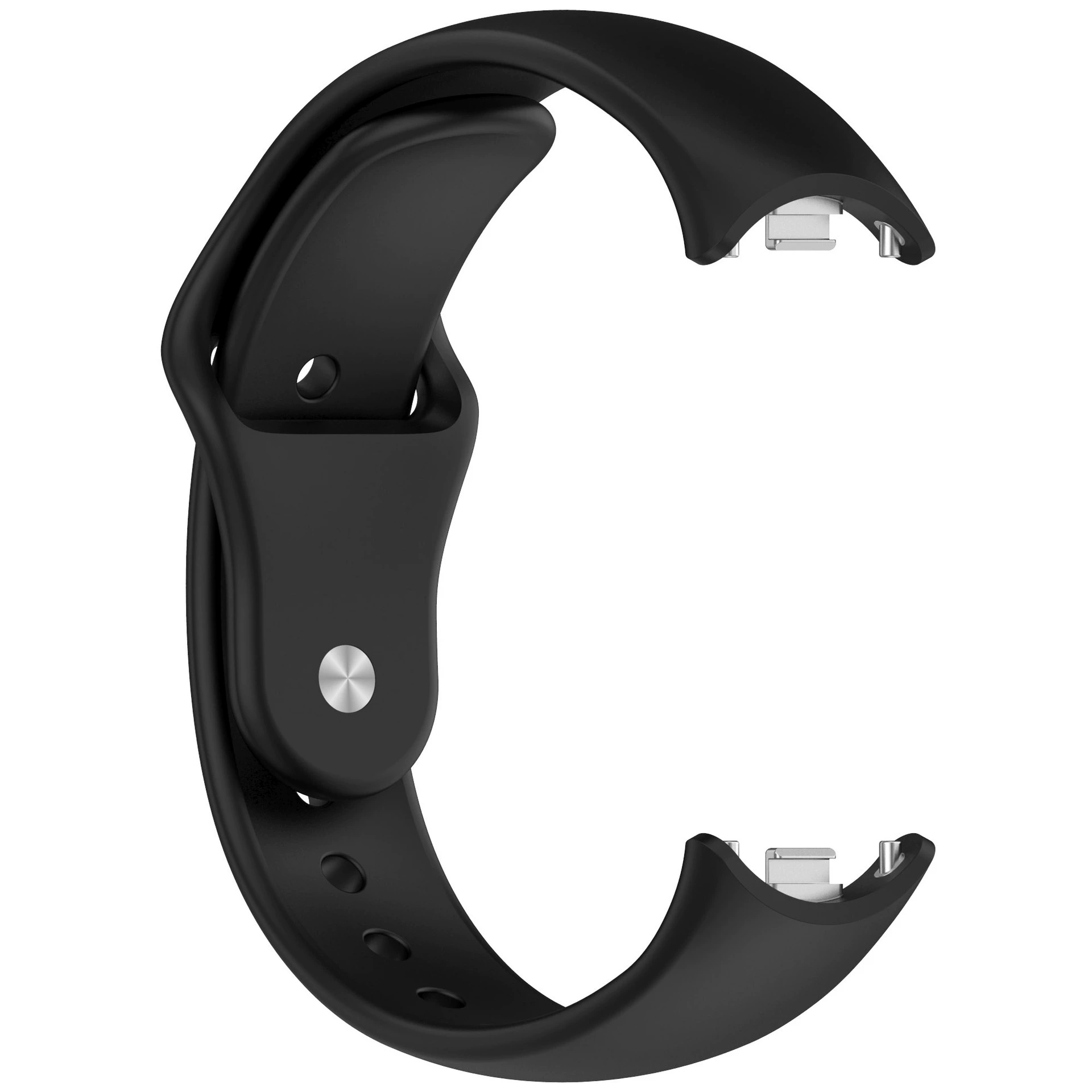 Qingtangfa подходит для браслета Xiaomi 10/9/8 силиконовый ремешок xiaomi smart band8 металлическая головная пряжка
