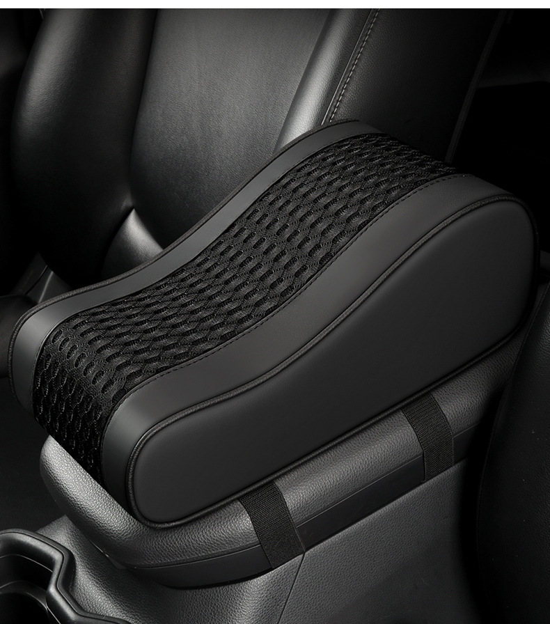 Car Armrest Box Pad, Memory Foam Armrest Box Heightening Pad, Extended Armrest Cover, Universal Support for Car Interior