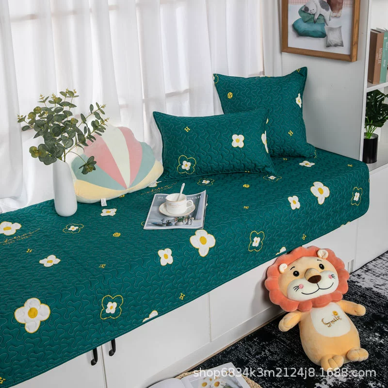 Хлопковый коврик для эркера Оконный коврик Коврик для эркового окна Универсальный коврик в скандинавском стиле Коврик для балкона Коврик с татами Машинная стирка