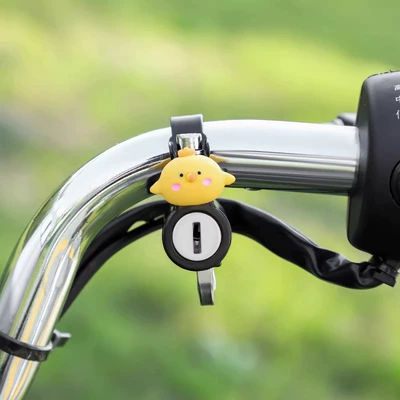 Battery Car Anti-Theft Female, Helmet lock - cartoon-little-yellow-chicken-waterproof-rust-proof-and-anti-theftinstallation-tools-provided