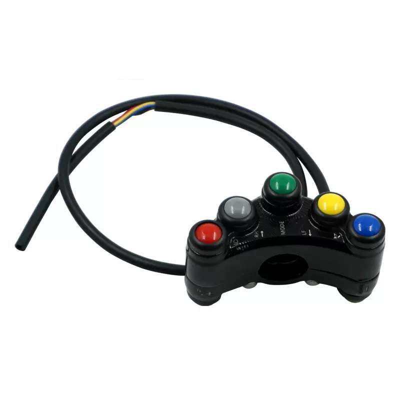 摩托车改装配件越野车仿赛多功能开关大灯喇叭点火启动七功能改装