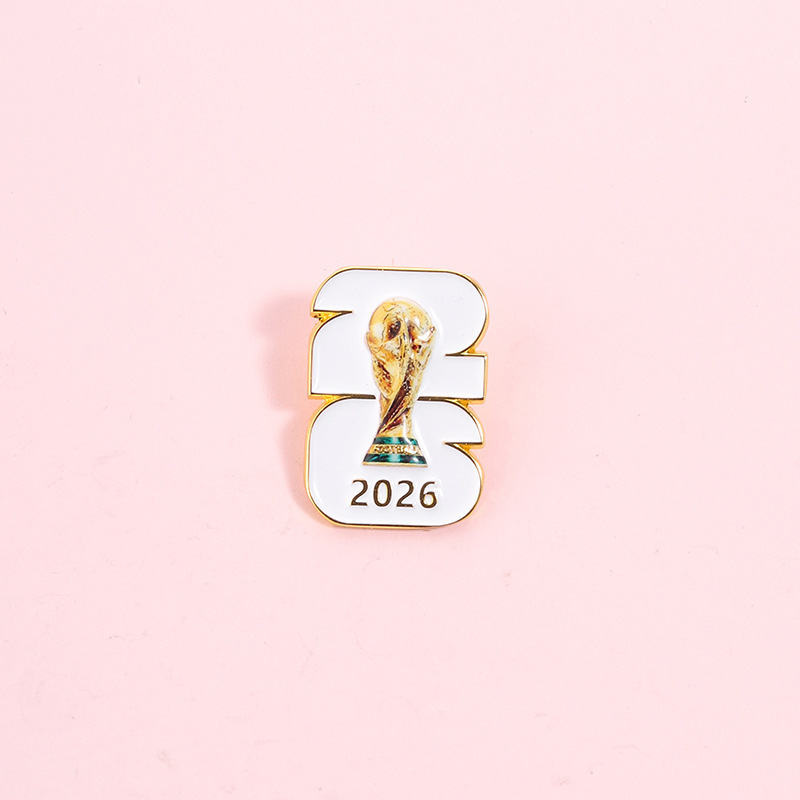 European and American Football-Themed Cartoon Brooch Commemorating the 2026 World Cup Creative Fan Badge Pin Decoration Cross-Border