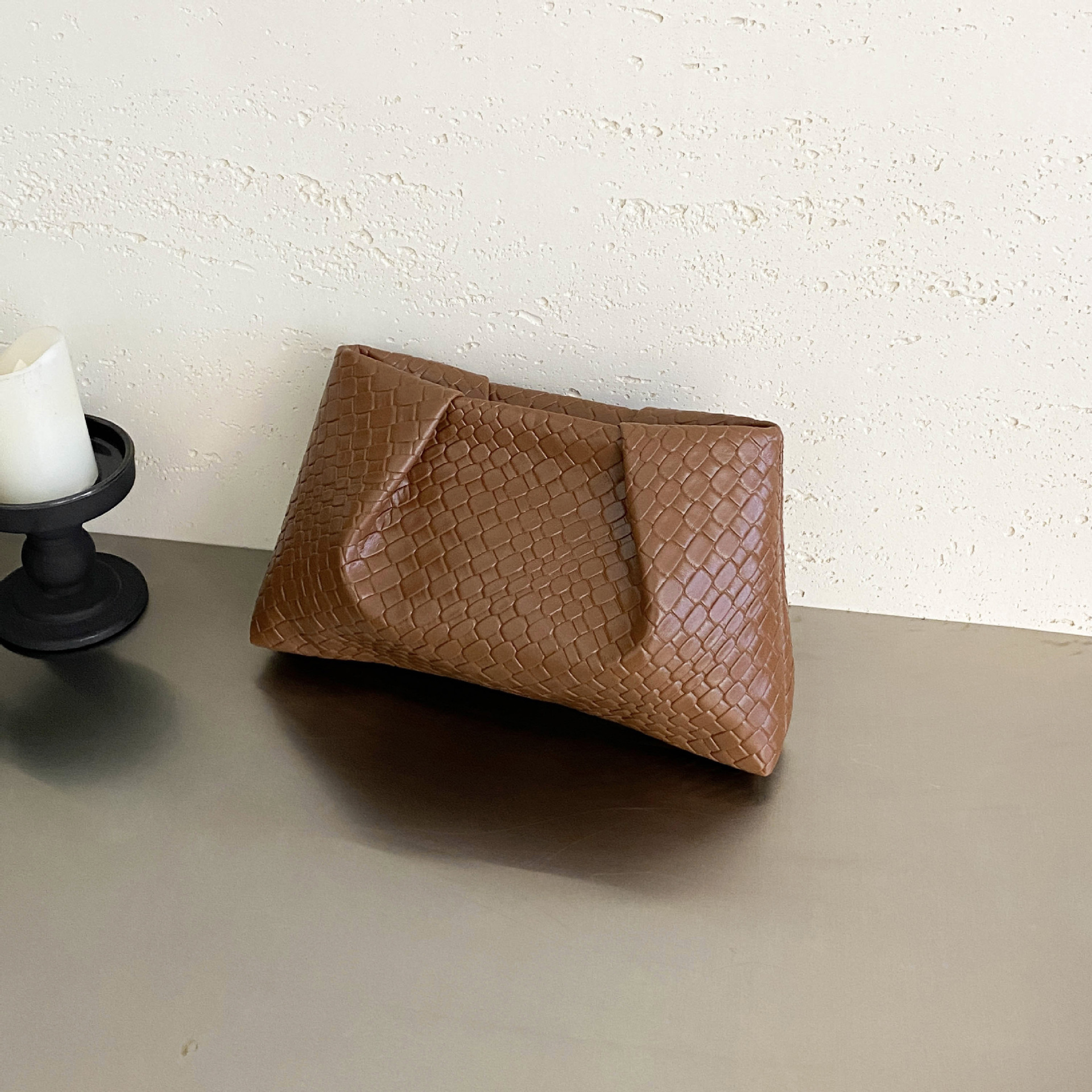 Bolso de mujer de diseño original de propiedad intelectual de la piratería debe ser investigado en relieve transfronterizo bolso pliegue de serpiente bolso de mano bolso de mujer