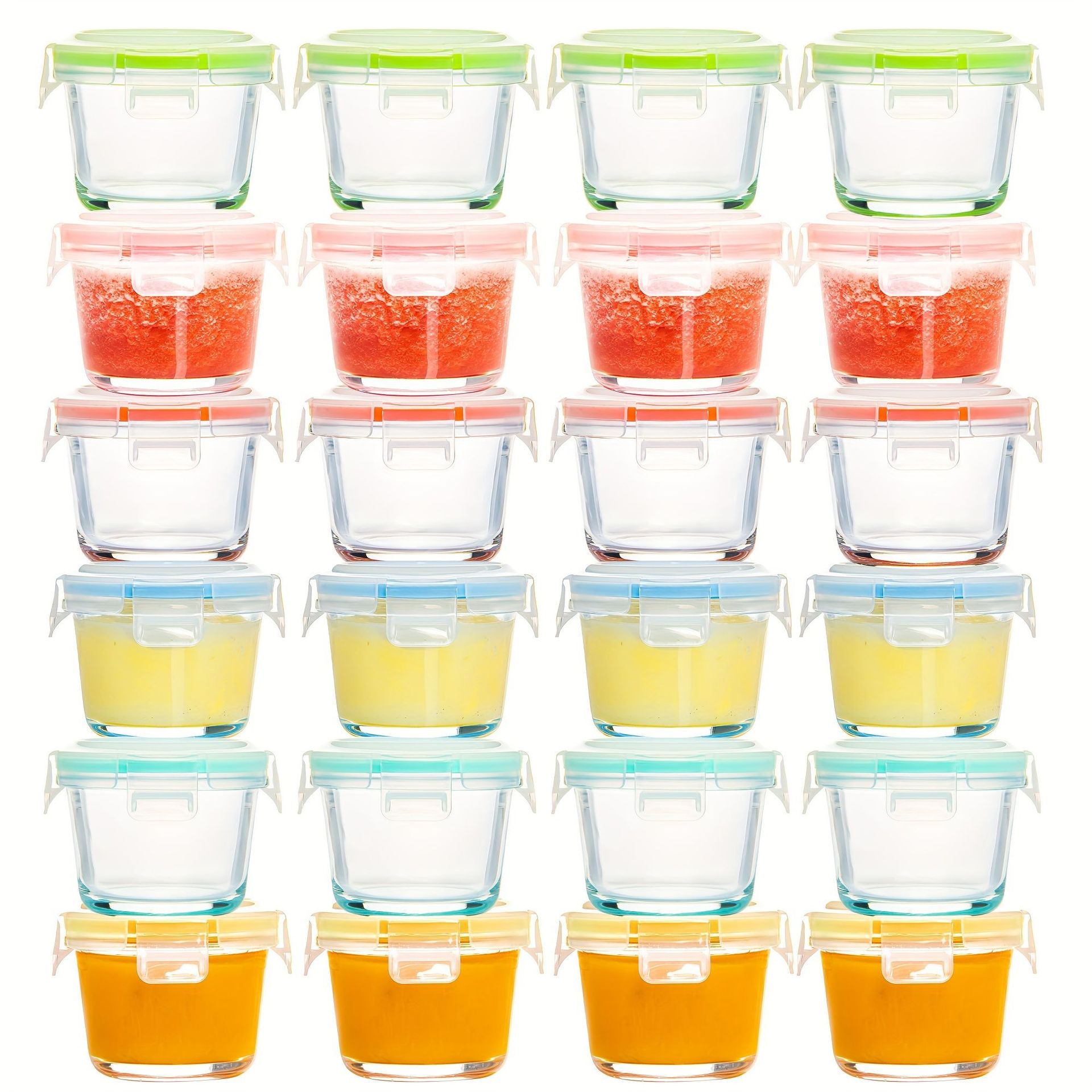Takeaway Glass Small Pickle Bowl Sealed Fresh-Keeping Lunch Box Mini Yogurt Office Chili Sauce Seasoning Food Bowl