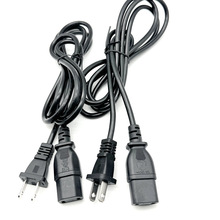 C17两2孔品字尾插头线 美式 美标 美规 医疗器材咖啡机烤箱电源线