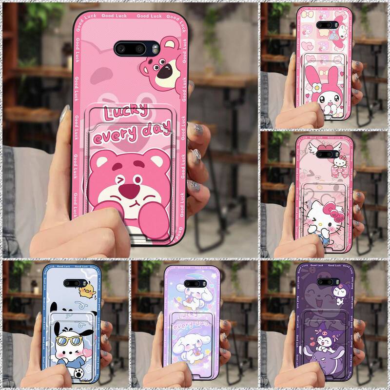 For LG Mobile Phone Case Graffiti ID Card Holds Card Holds Card Insert Change Personalized Soft Case Dustproof Funny Cute