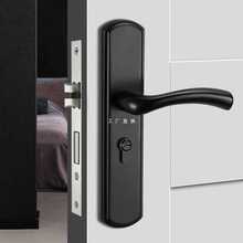 YA8O卧室门锁室内家用通用型免改孔锁具旧门换锁房间门把手金老式