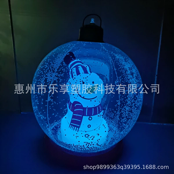 Transparent ball + snowman (small lamp A)