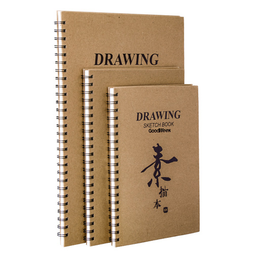 Factory direct sales 8K sketchbook wholesale A4 student-specific portable painting picture book 16K kraft paper sketchbook