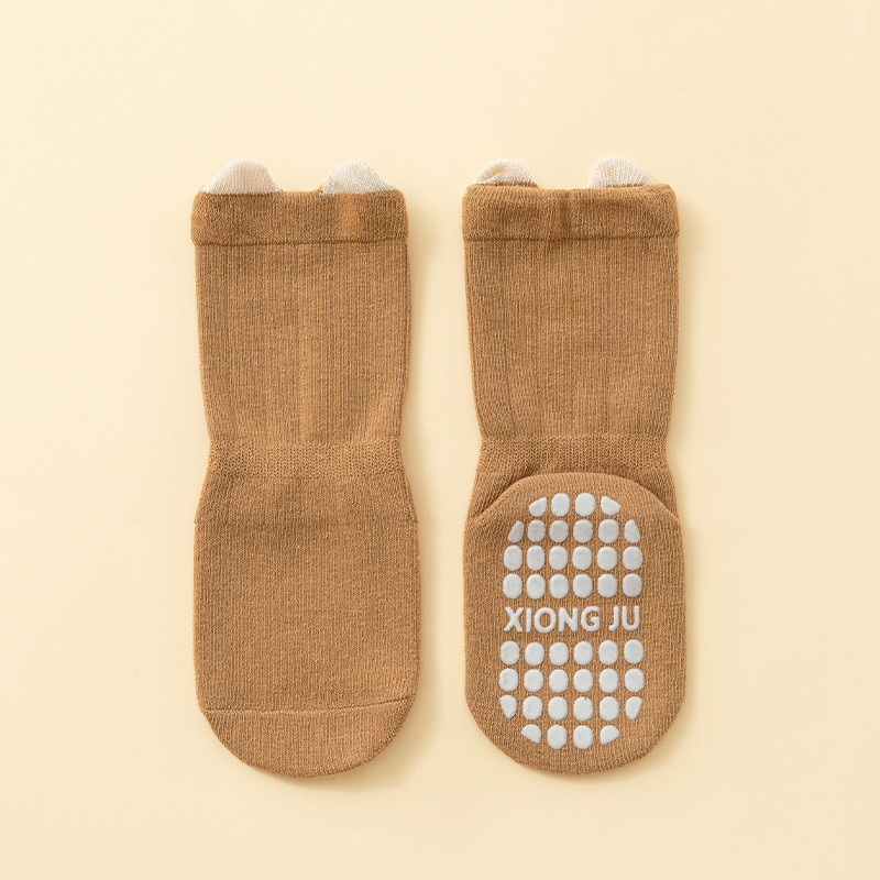 Nuevos calcetines de primavera y otoño para bebés de algodón de clase A para hombres y mujeres de 0 - 1 años de mediano antideslizante calcetines de piso al por mayor