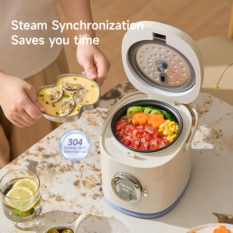 Export 1.2-liter Mini Cooker, Small One-person Electric Rice Cooker_voghion.com
