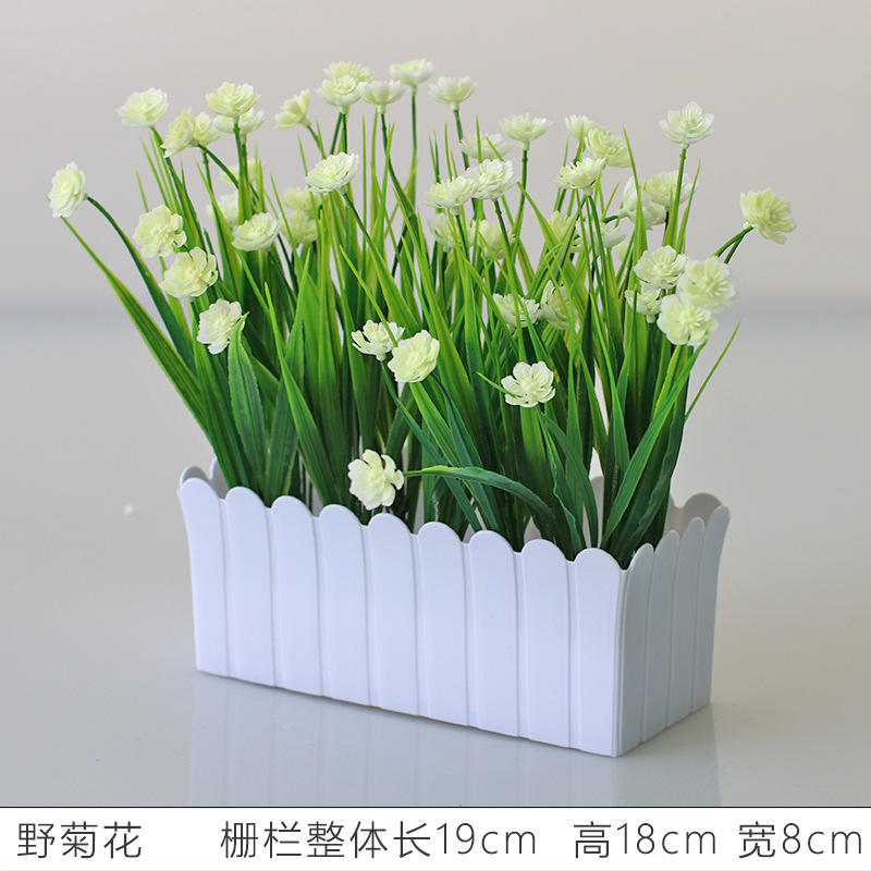 Flor artificial jardín de flores de plástico traje de valla de flores artificiales decoración de la ventana interior y exterior decoración floral decoración de la Mesa maceta flor