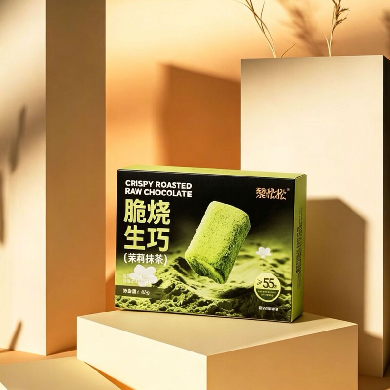 Lei Song Song Jasmine Matcha Crispy Chocolate: a Fusion of Tea Fragrance and Cocoa, a Popular Office Afternoon Snack