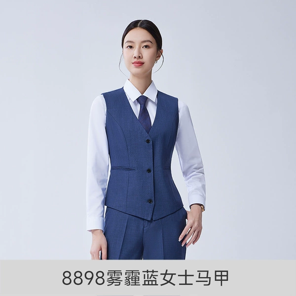 Female smog blue vest