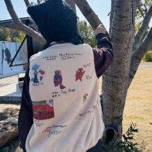 2025AW儿童秋冬新款男女童日系涂鸦字母摇粒绒马甲  现货